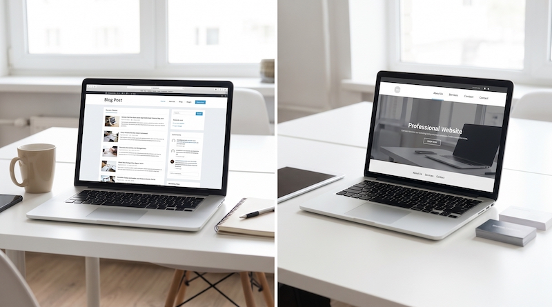 Cuál es la diferencia entre un blog y una pagina web
