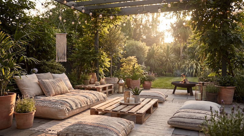 Cómo decorar un jardín al estilo chill out
