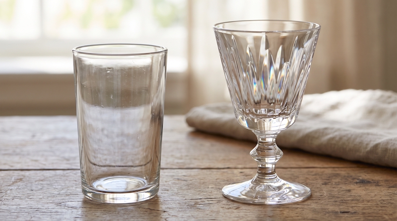 ¿Cuál es la diferencia entre vidrio y cristal?